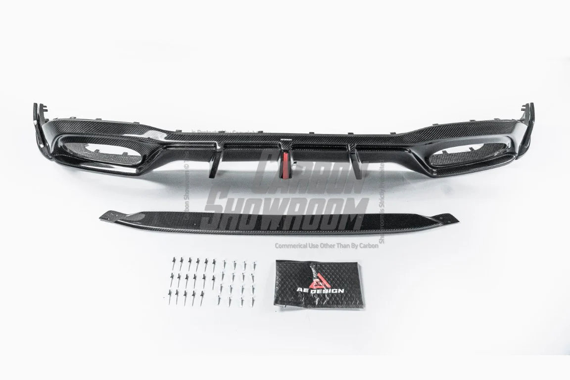 ArmorExtend AE Rear Diffuser for Mercedes-Benz W177 A220 / A35 / A45 Carbon Fiber