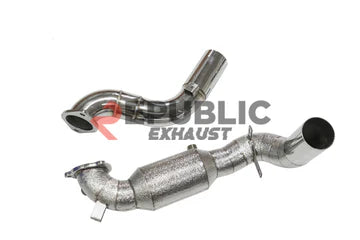 Republic Exhaust 200 CELL Downpipe for Mercedes-Benz A35 W177/V177 (2019-On) Stainless Steel