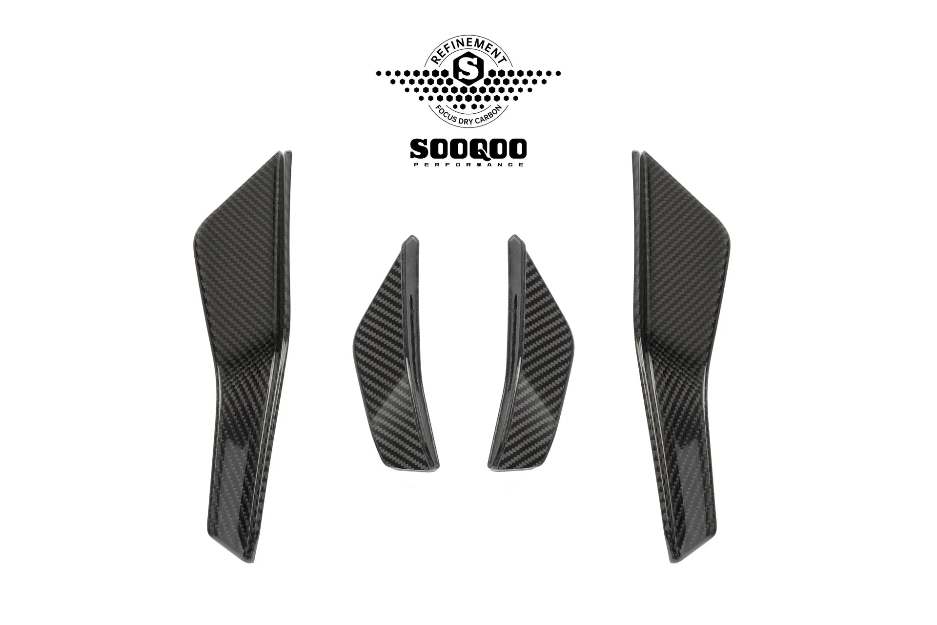 SOOQOO USA Front Canards for Audi RS3 8Y.5 Facelift (2025+