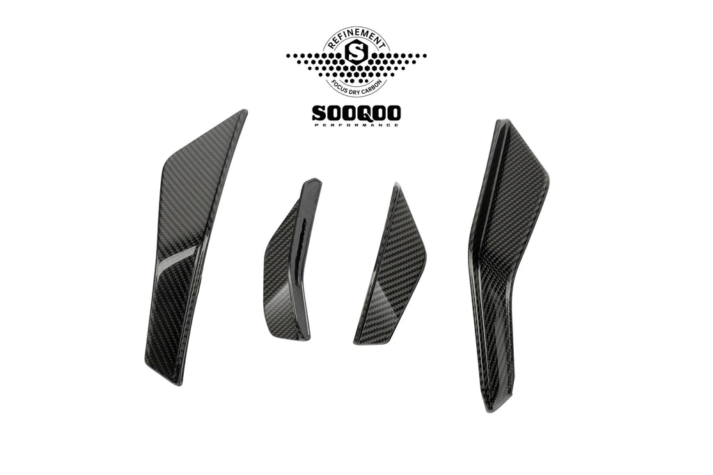 SOOQOO USA Front Canards for Audi RS3 8Y.5 Facelift (2025+