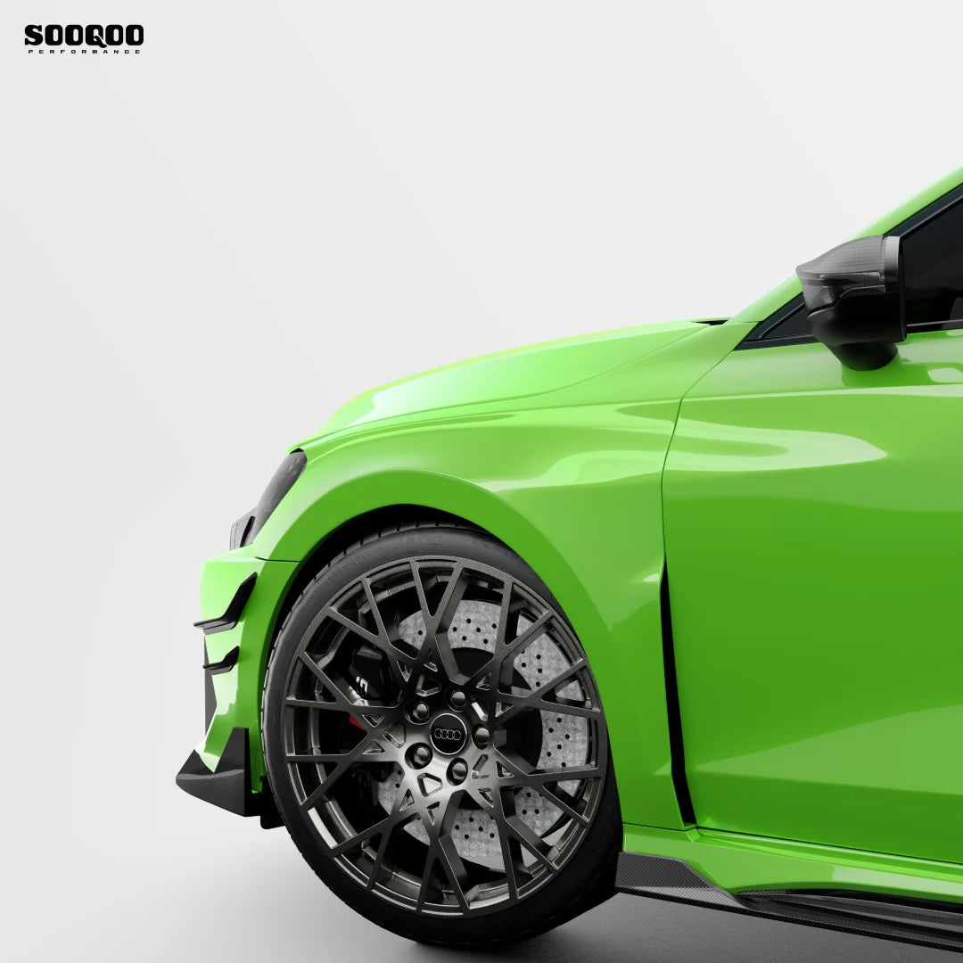 SOOQOO USA V1 Style Front Lip for Audi RS3 8Y.5 Facelift (2025+)