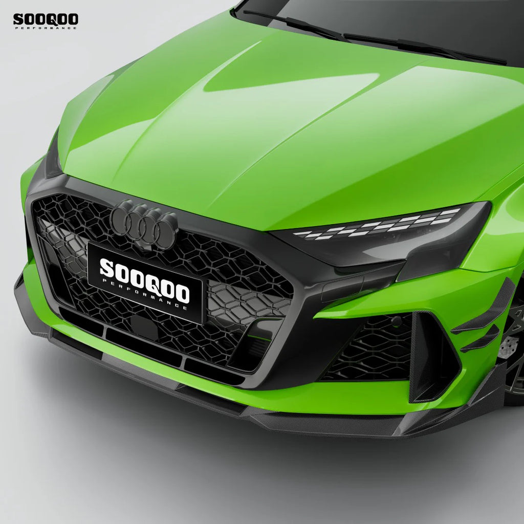 SOOQOO USA V1 Style Front Lip for Audi RS3 8Y.5 Facelift (2025+)