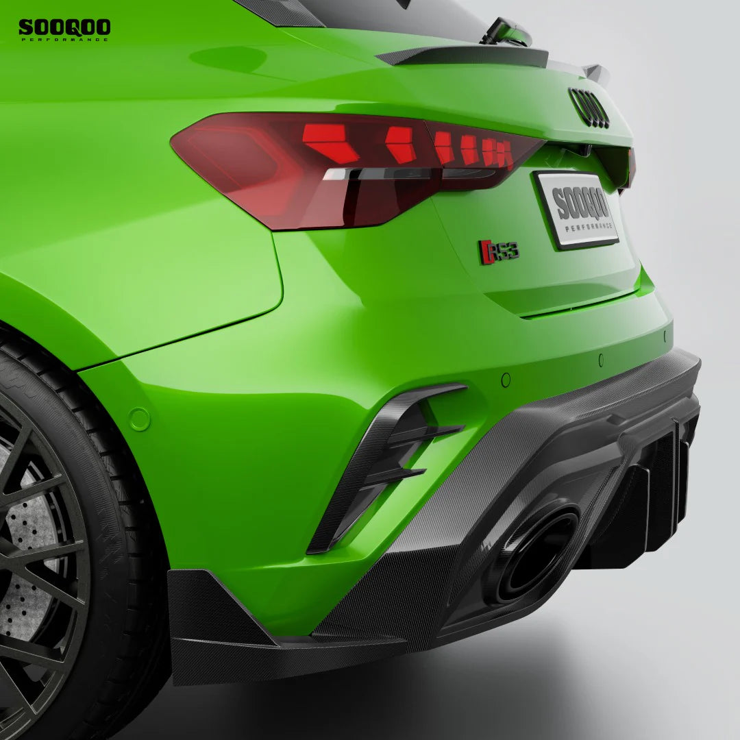 SOOQOO USA Rear Diffuser for Audi RS3 8Y.5 Facelift (2025+)