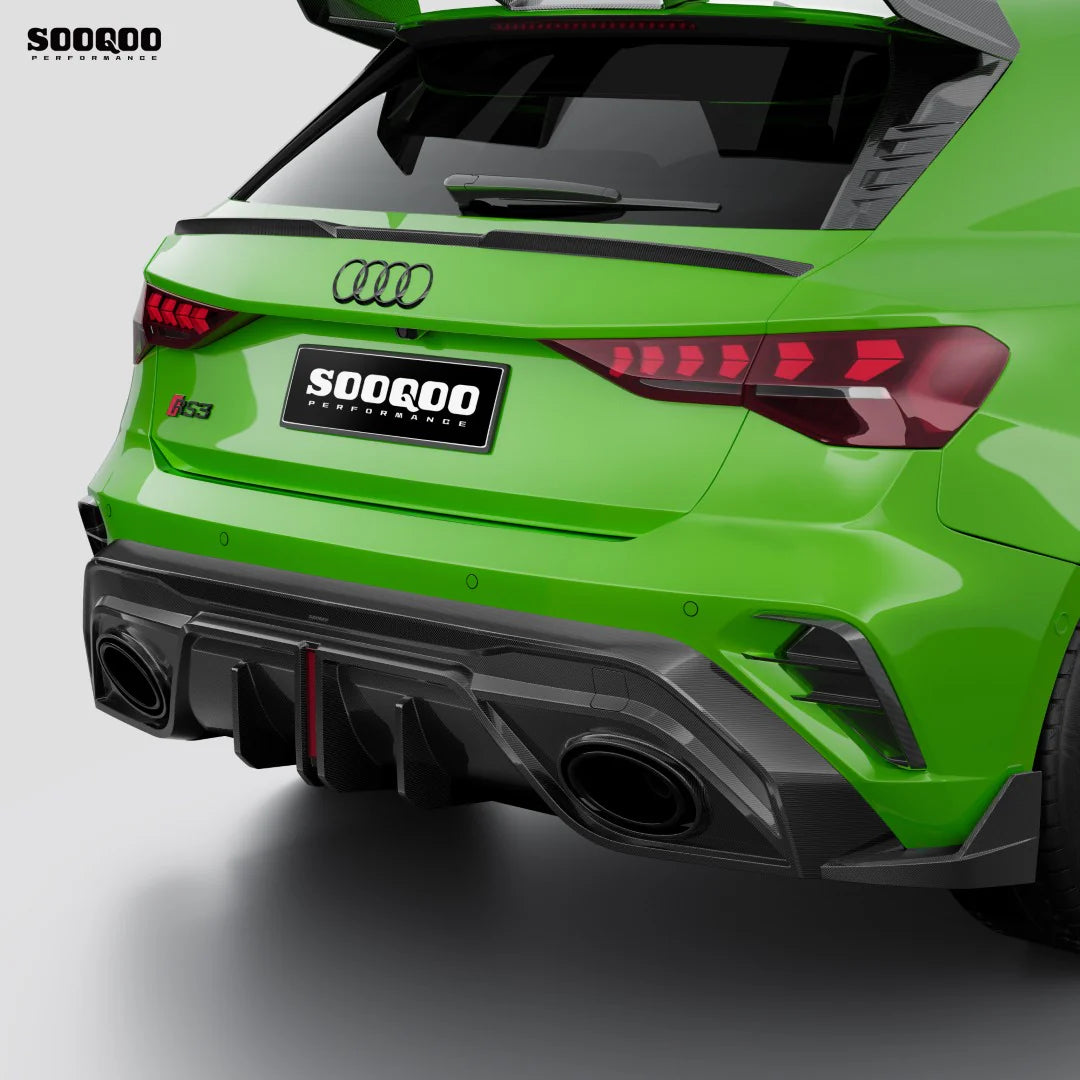 SOOQOO USA Rear Diffuser for Audi RS3 8Y.5 Facelift (2025+)