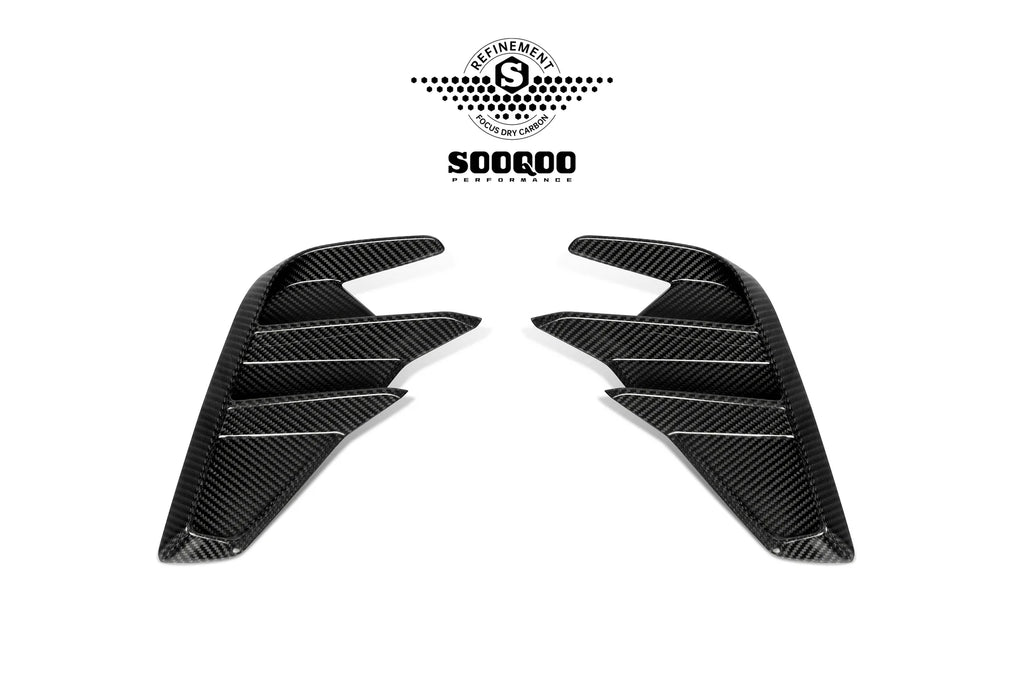 SOOQOO USA Rear Side Air Duct Vent Trims for Audi RS3 8Y.5 Facelift (2025+)