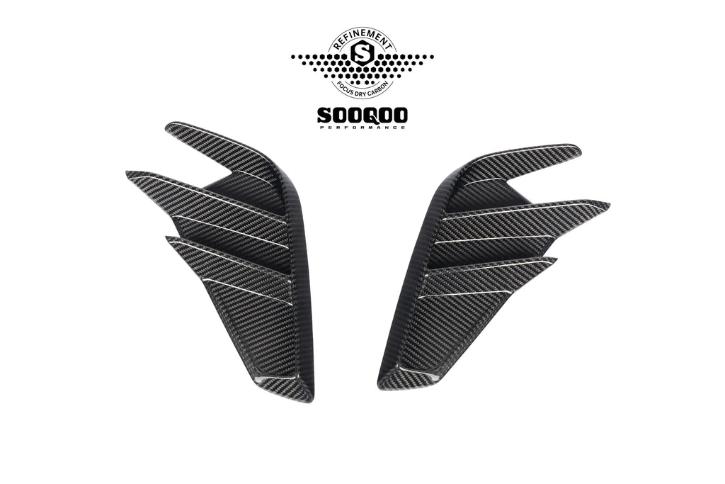SOOQOO USA Rear Side Air Duct Vent Trims for Audi RS3 8Y.5 Facelift (2025+)