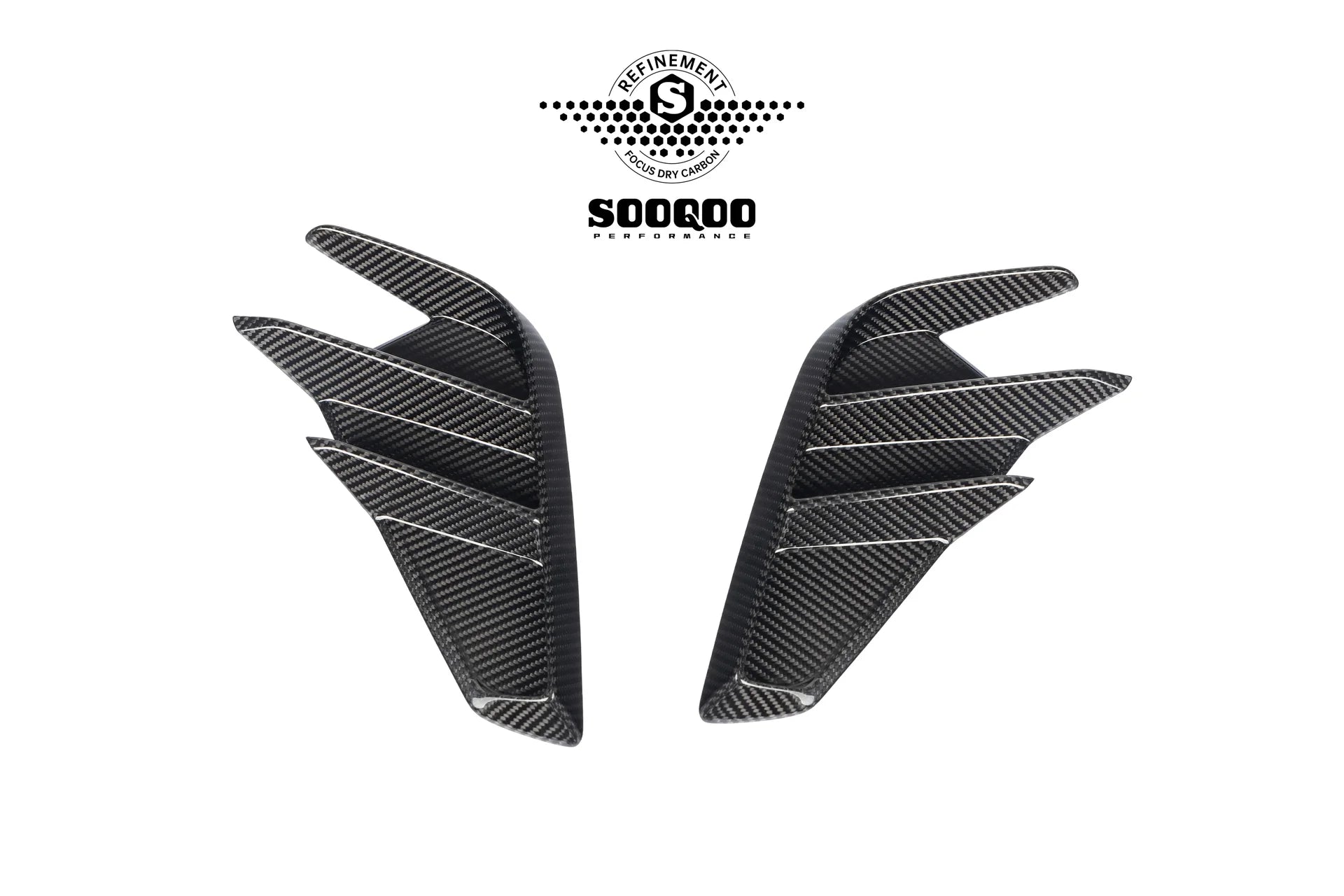 SOOQOO USA Rear Side Air Duct Vent Trims for Audi RS3 8Y.5 Facelift (2025+)