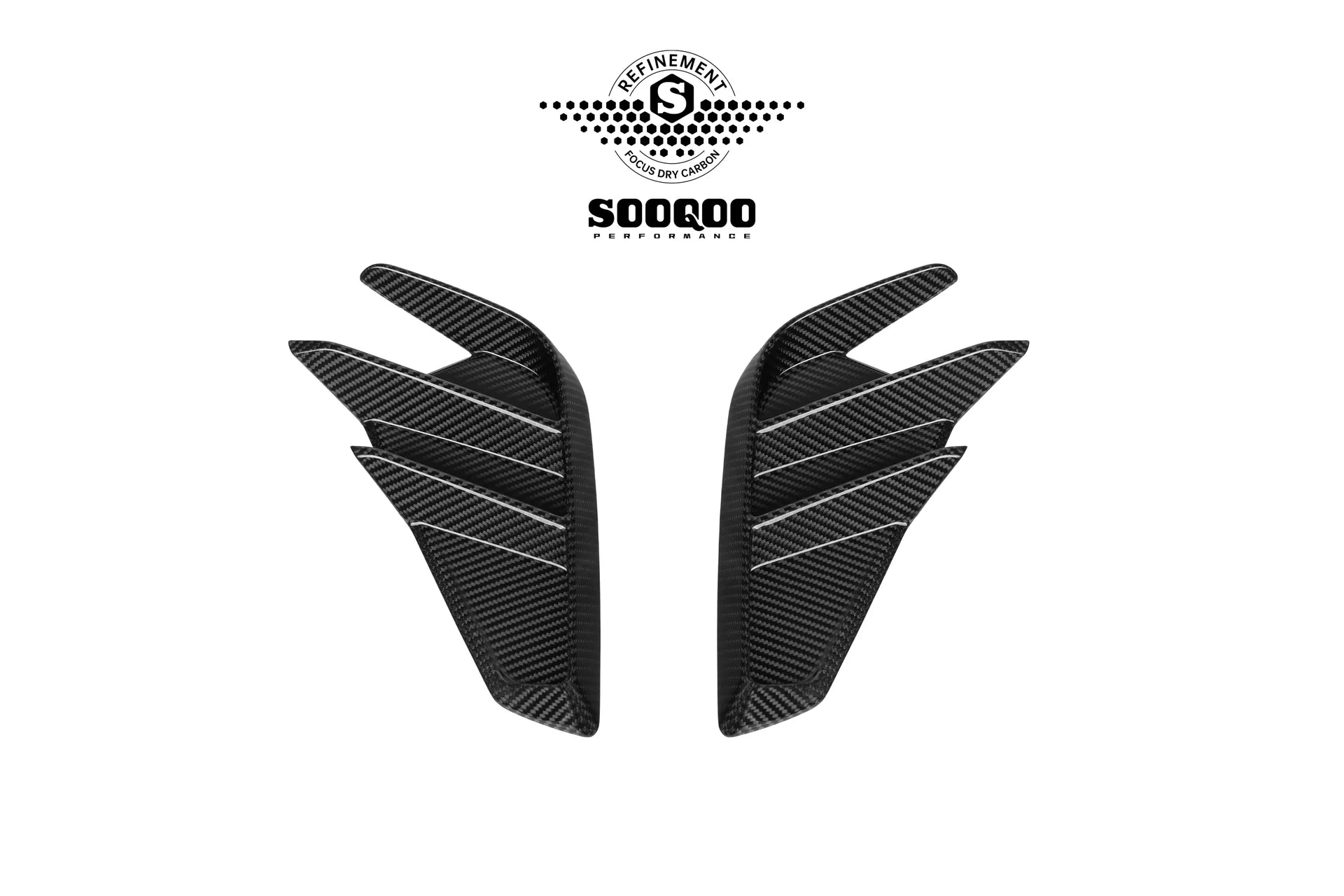 SOOQOO USA Rear Side Air Duct Vent Trims for Audi RS3 8Y.5 Facelift (2025+)