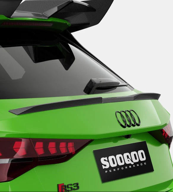SOOQOO USA Rear Lip Spoiler for Audi RS3 8Y / 8Y.5 Hatchback (2021+)