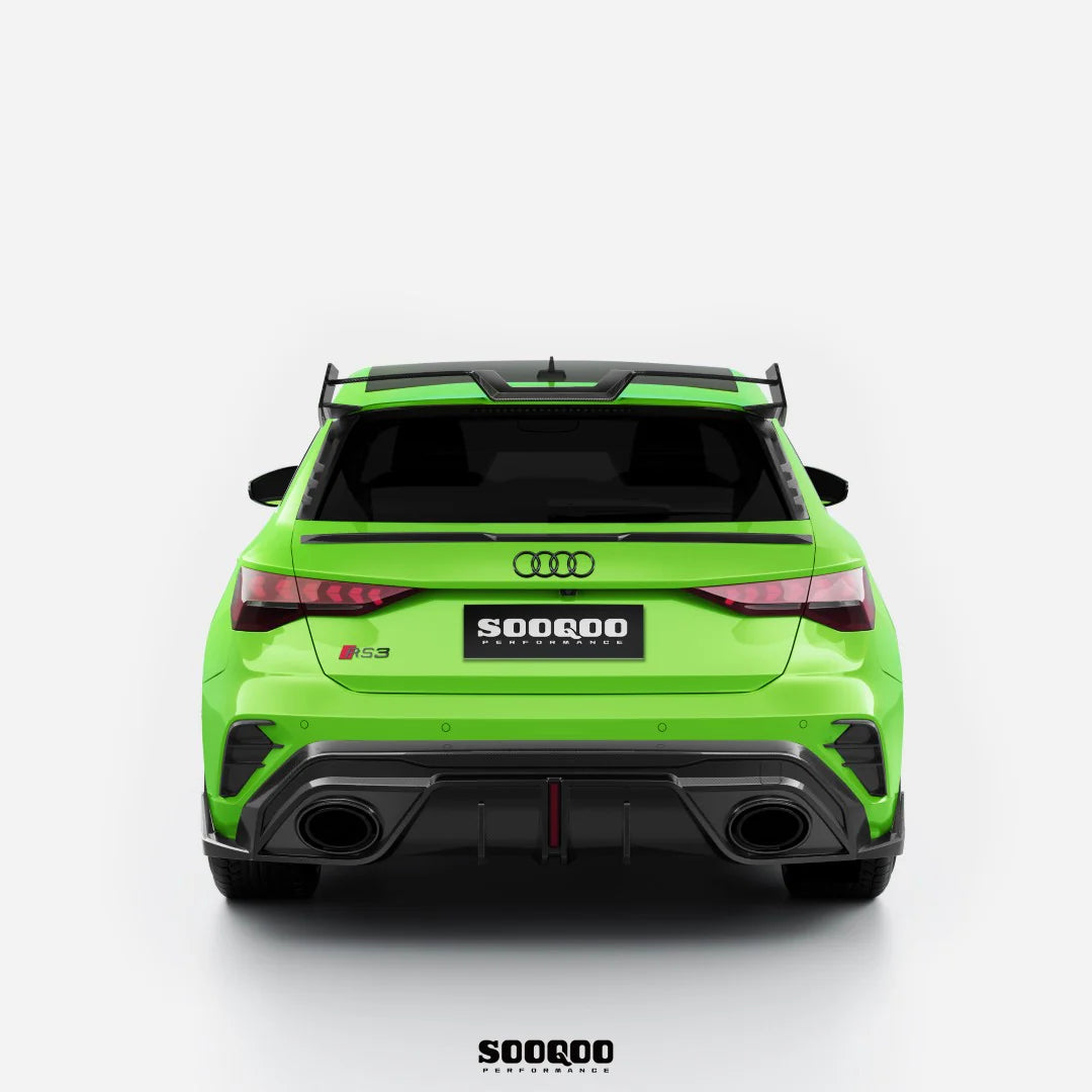SOOQOO USA Rear Lip Spoiler for Audi RS3 8Y / 8Y.5 Hatchback (2021+)
