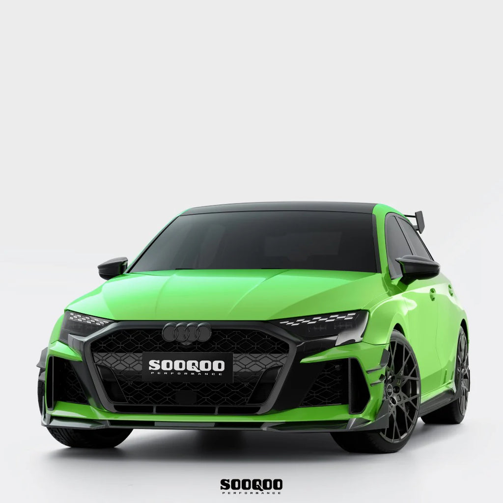 SOOQOO USA Lane Keep Assist Mirror Caps for Audi RS3 8Y / 8Y.5 (2021+)