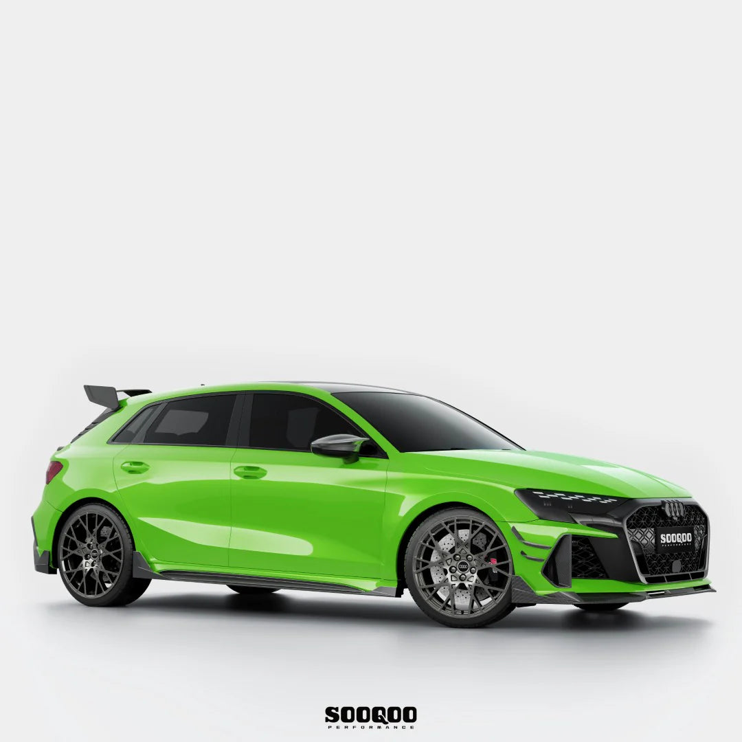 SOOQOO USA Lane Keep Assist Mirror Caps for Audi RS3 8Y / 8Y.5 (2021+)